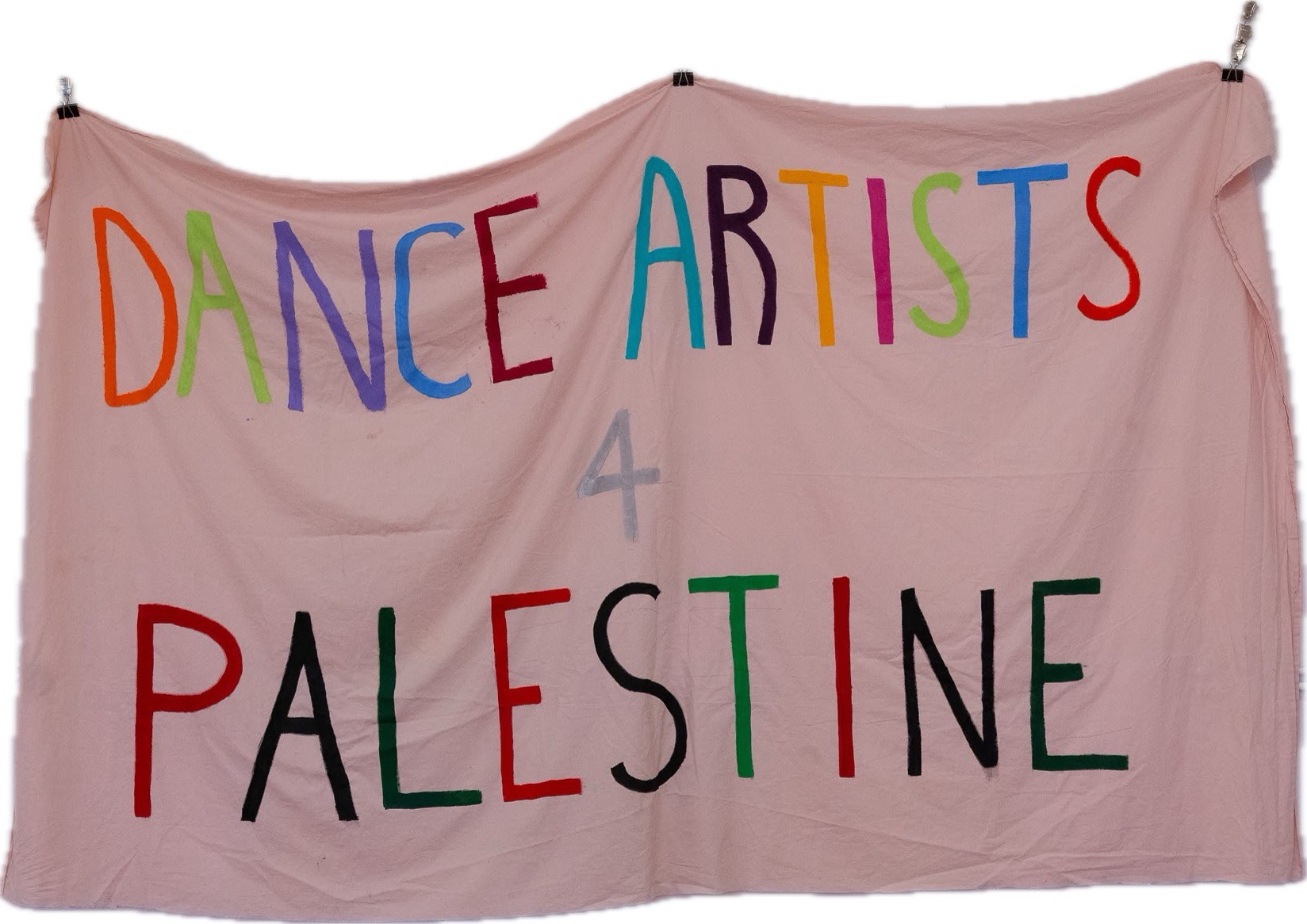 dance artists 4 palestine banner