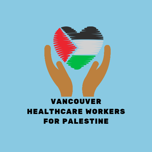 vancouver healthcare workers for palestine logo